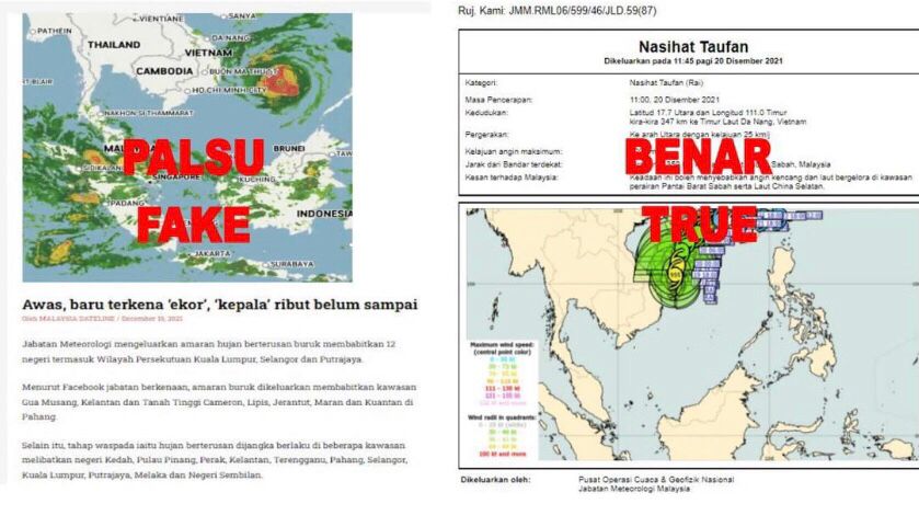 Info ‘kepala ribut’ adalah palsu – MetMalaysia