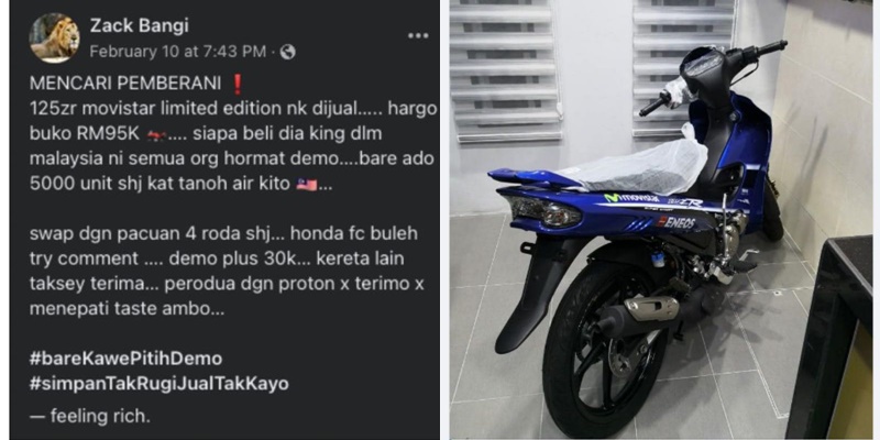 Terhad 5,000 unit, Yamaha 125zr Movistar dijual RM95,000' - Kosmo Digital