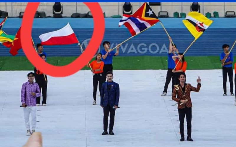 Rakyat Indonesia kecewa bendera terbalik di Sukan Sea Kemboja 2023