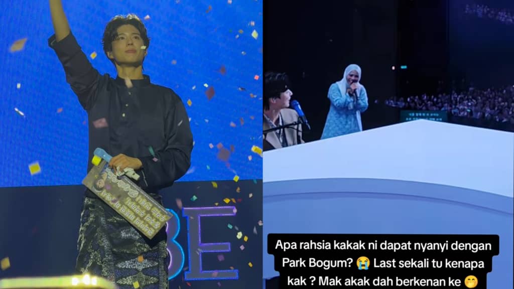 [VIDEO] ‘Bertuah akak dapat menyanyi dengan Park Bogum’