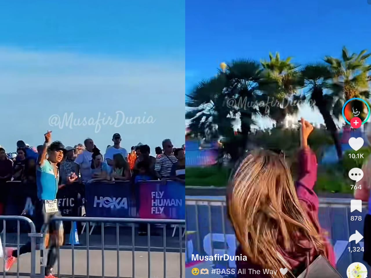 [VIDEO] Bella Astillah berbaju kurung teman Syed Saddiq tamatkan Ironman