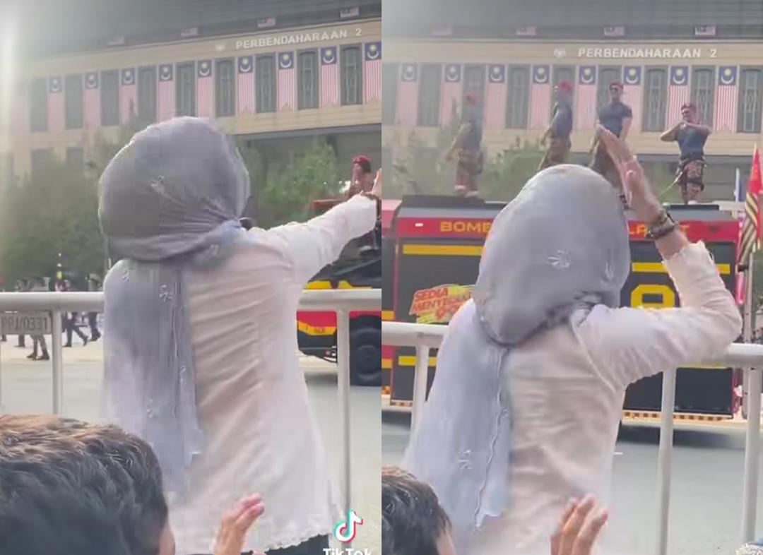 [VIDEO] Histeria tengok abang bomba tunjuk otot, buat ‘love’