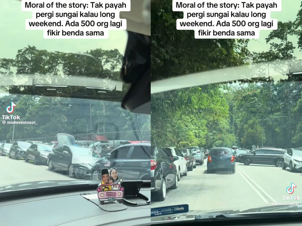 [VIDEO] ‘Layan sesak jalan 1 jam lebih, rupa-rupanya orang pergi sungai’
