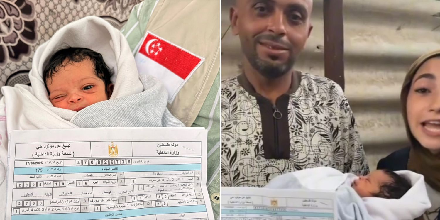 Bapa beri nama bayi perempuan Singapura di Gaza