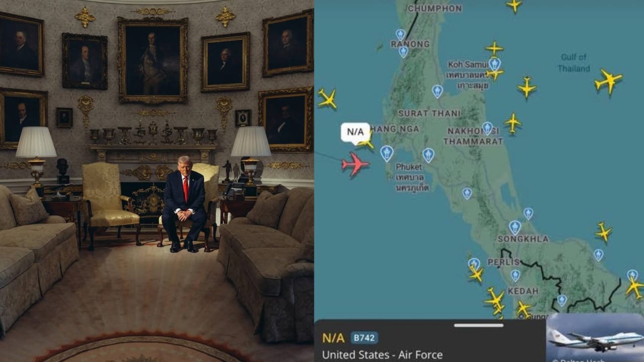 Air Force One hampir tiba Malaysia