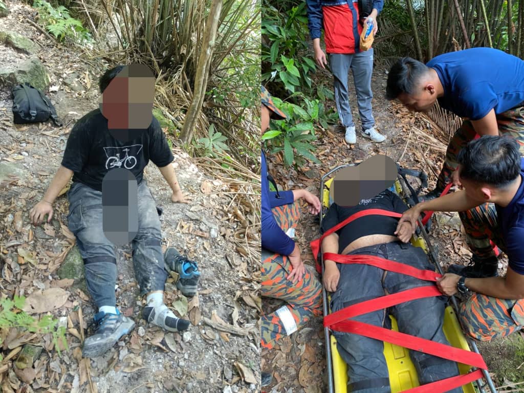 Pendaki cedera di kepala jatuh di Bukit Batu Condong