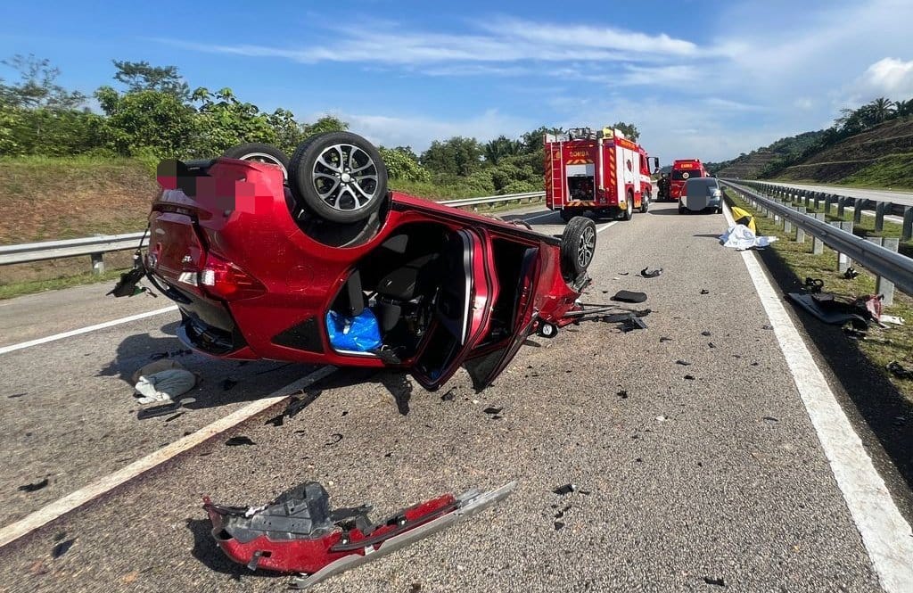 Lelaki maut, Proton Myvi terbalik di LPT 2