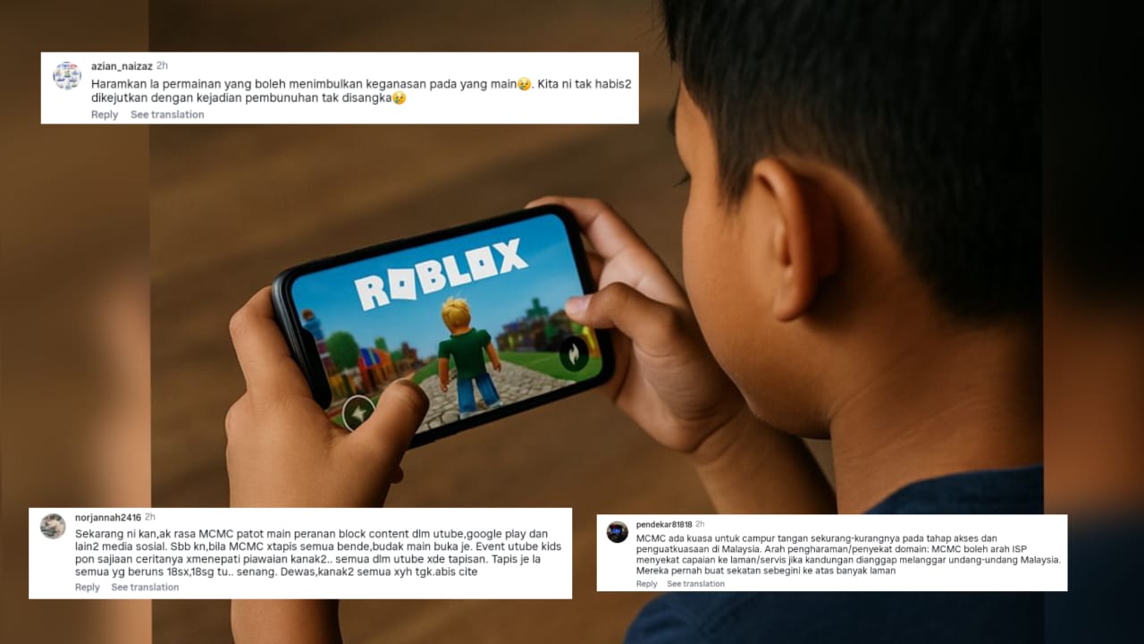 Ibu bapa desak sekat Roblox, punca anak jadi tantrum