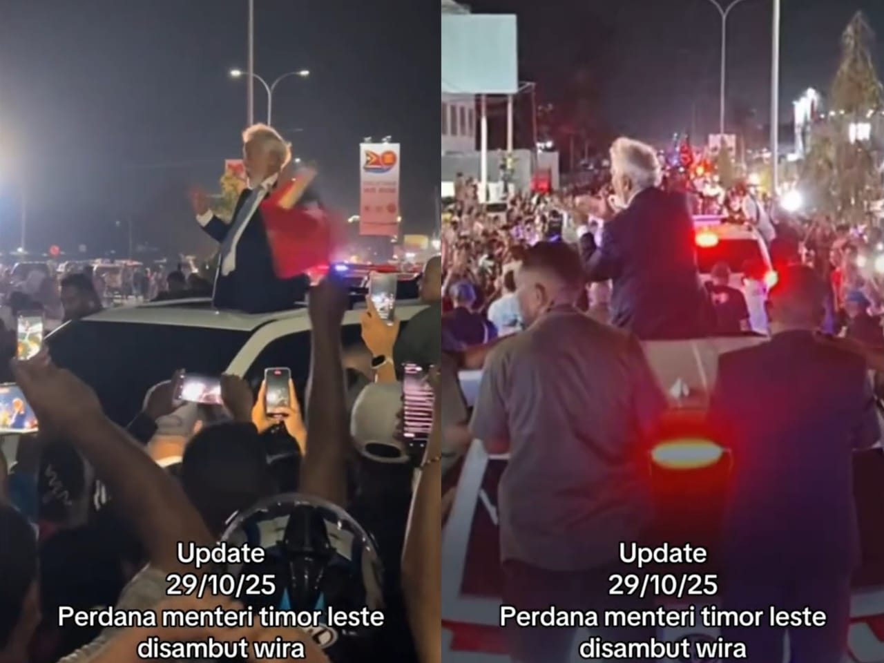 [VIDEO] PM Timor-Leste berarak, disambut sebagai wira