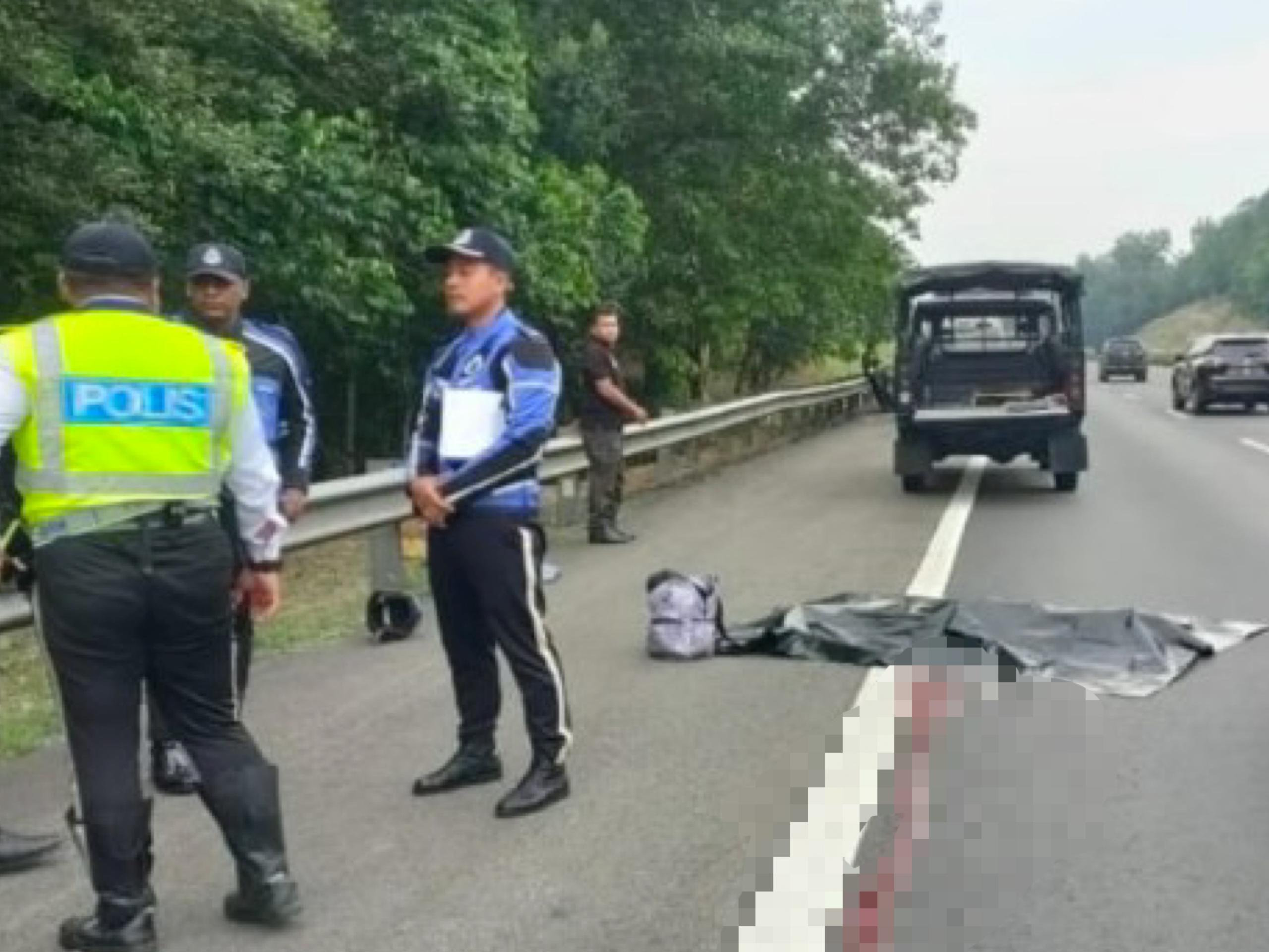 Pelajar maut motosikal terbabas nak ke Melaka