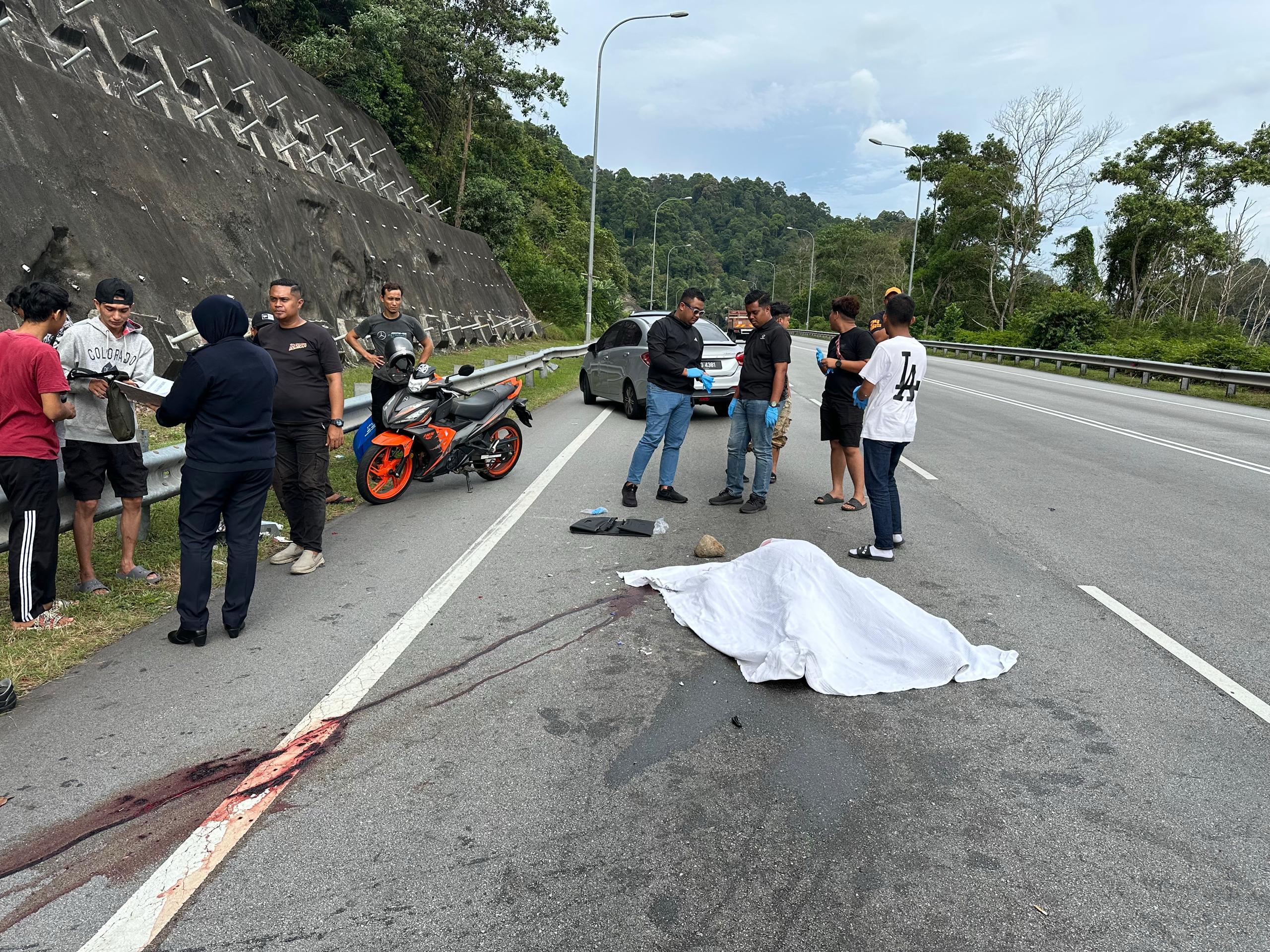 Penunggang motosikal maut dekat Bukit Putus