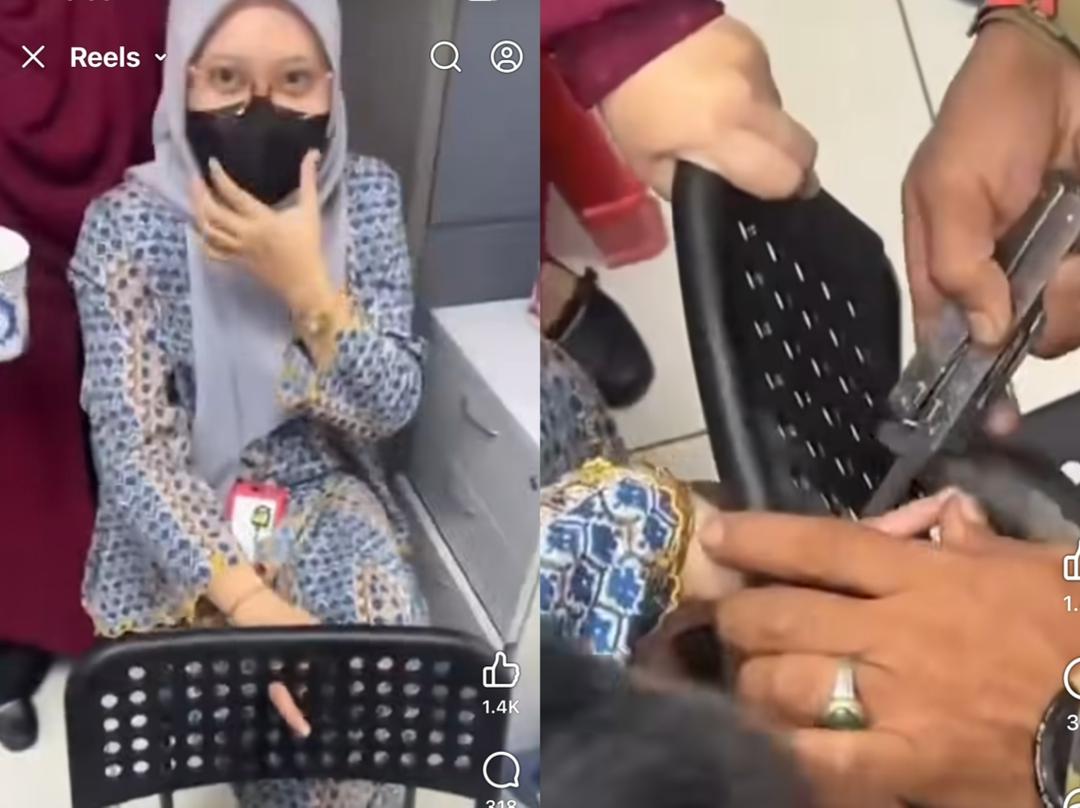 [VIDEO] ‘Macam mana jari kau boleh masuk situ kak’
