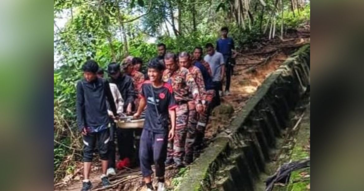 Wanita patah jari kaki sewaktu mendaki Air Terjun Janda Mandi