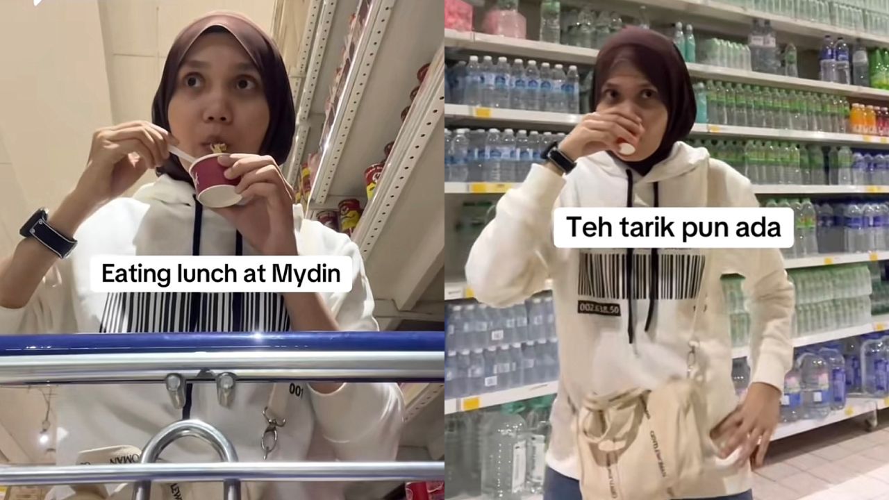[VIDEO] Jimat belanja, wanita ambil semua sampel makanan pasar raya