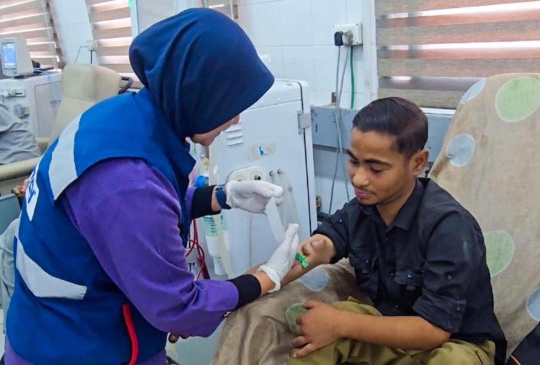 Ramai pesakit di Gaza bergantung kepada dialisis untuk hidup