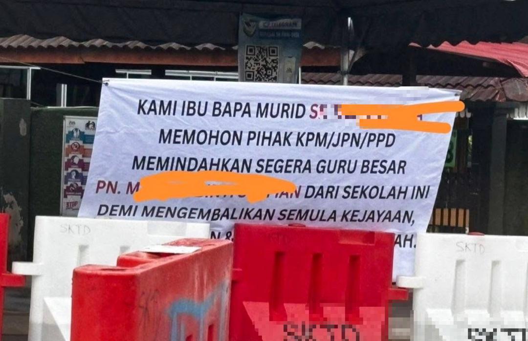 Ibu bapa naikkan ‘banner’ desak penukaran guru besar bermasalah