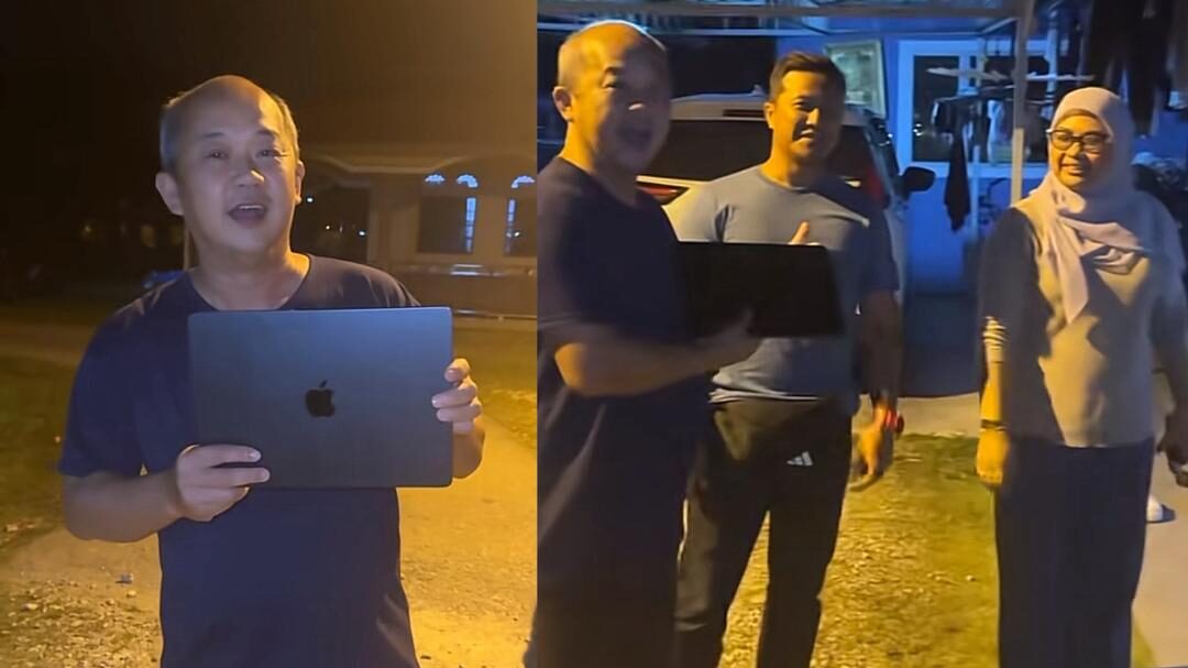 [VIDEO] Pulangkan MacBook, pemilik mahu belanja satu keluarga makan seafood