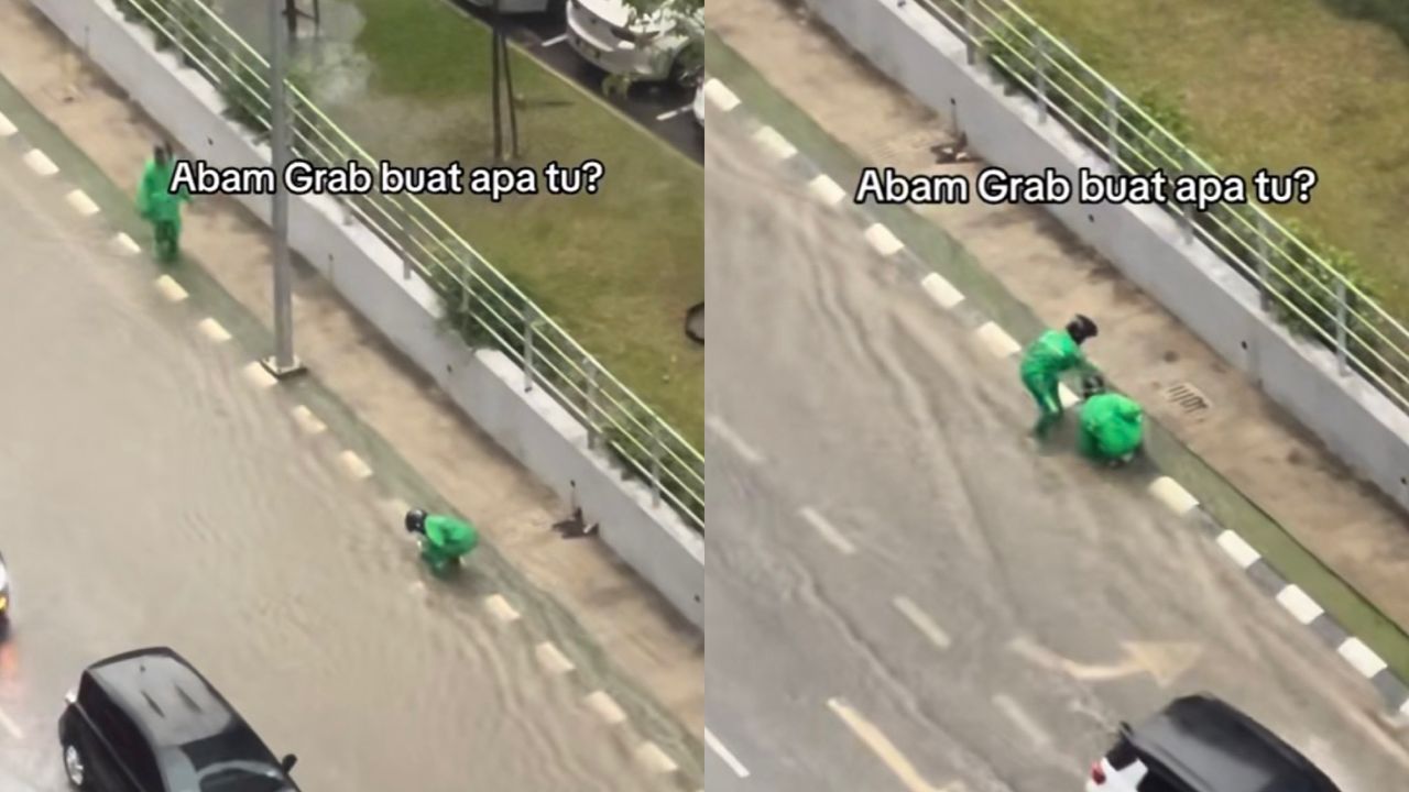 [VIDEO] Sanggup berhujan bersih longkang elak tersumbat
