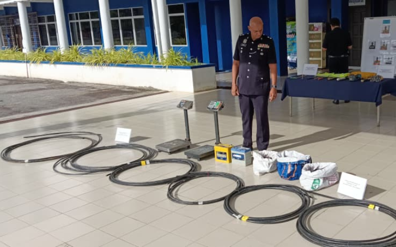 Baru keluar penjara, dalang curi kabel ditangkap semula