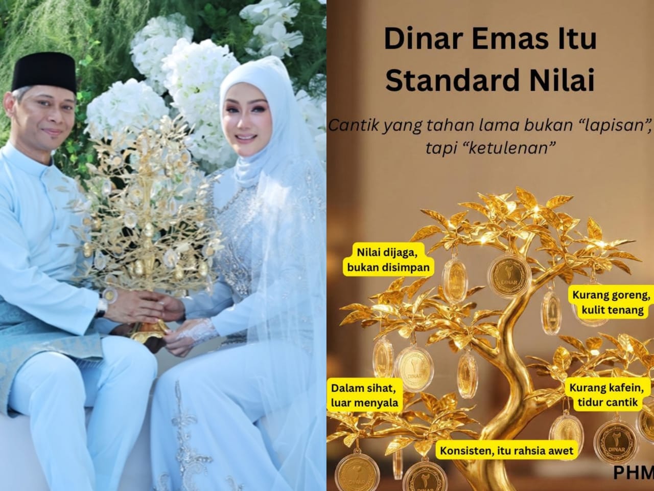 Apa beza dinar emas dan Erra Fazira?