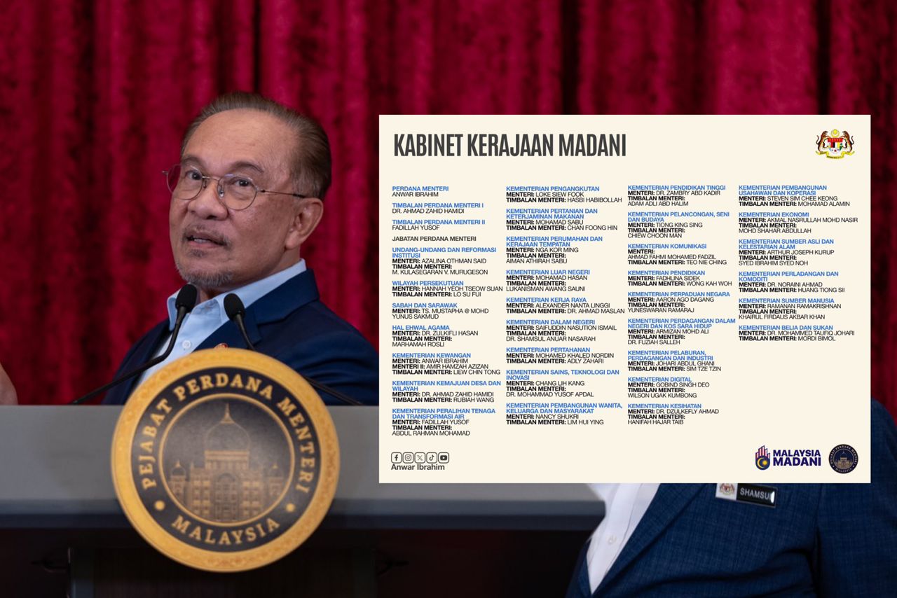 Senarai baharu Kabinet Kerajaan Madani