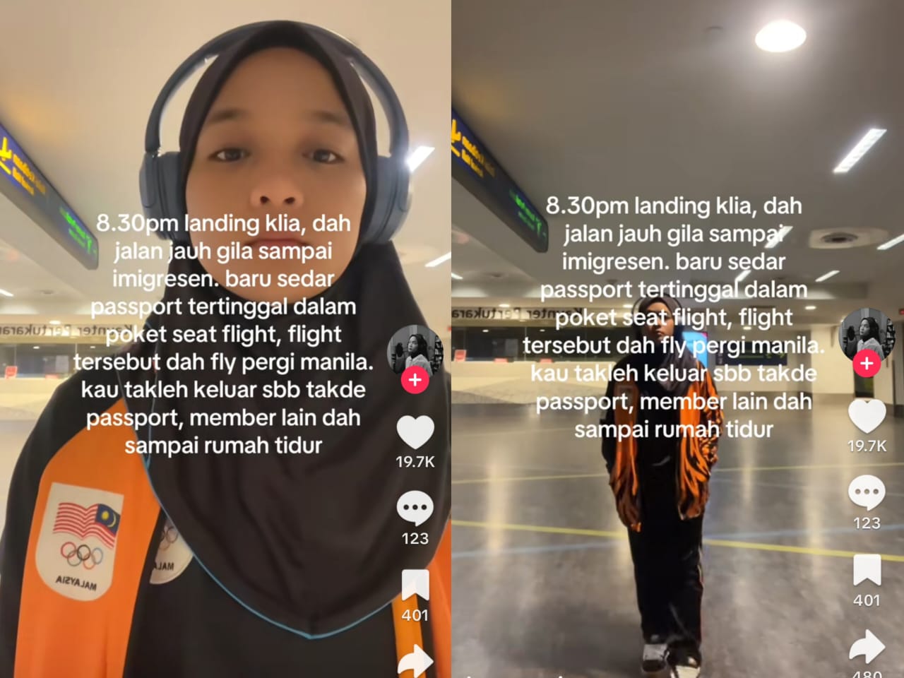 [VIDEO] 10 jam tunggu keluar KLIA, pasport tertinggal dalam pesawat
