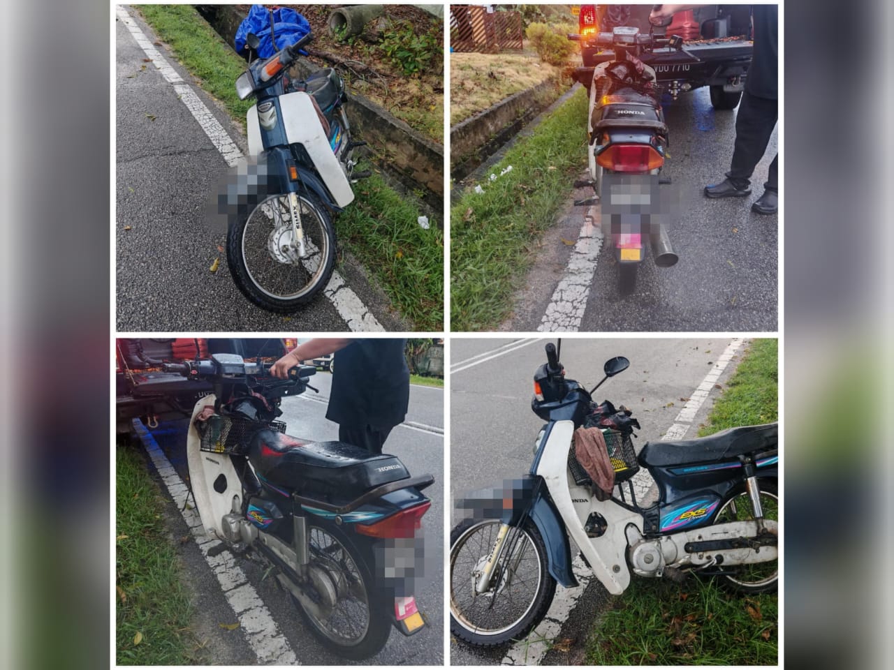 Warga emas tercampak dalam longkang, dirempuh lori ais