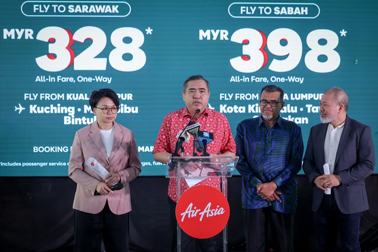 Tambang RM328 ke Sarawak, RM398 ke Sabah sempena Tahun Baharu Cina, Aidilfitri