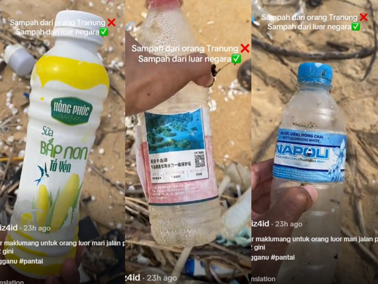 [VIDEO] ‘Musim tengkujuh, sampah hanyut dari luar sampai pantai Terengganu’