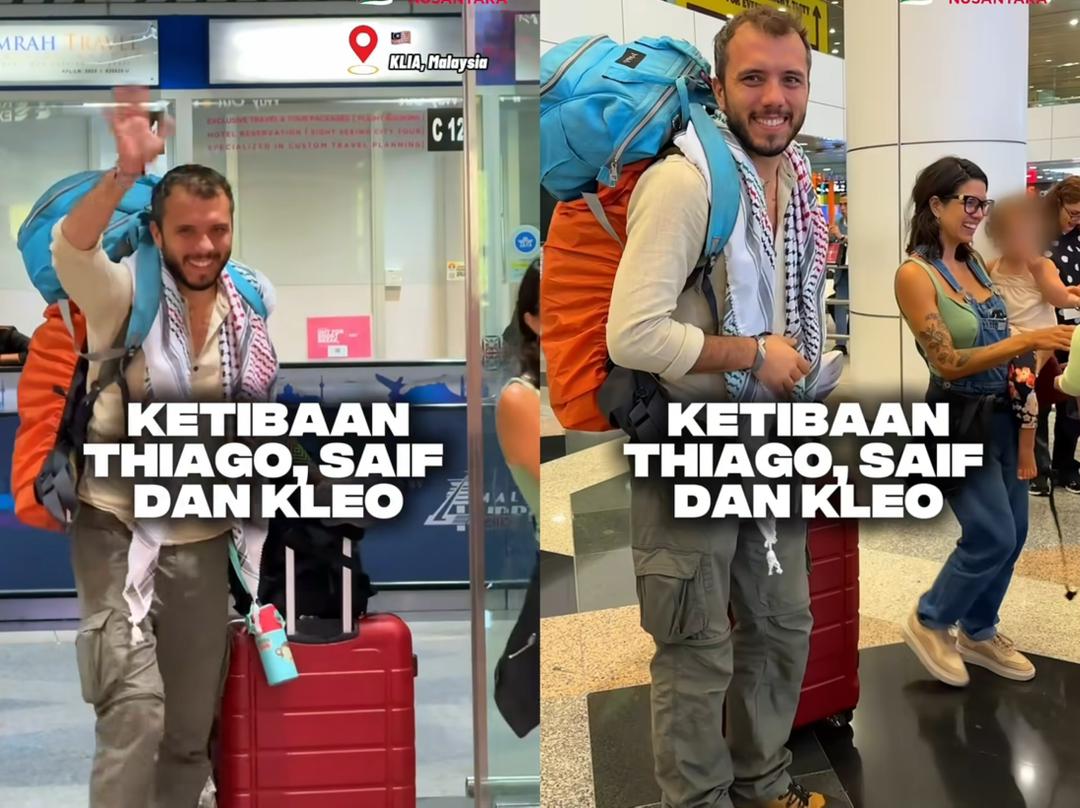 Thiago antara delegasi Global Sumud Flotilla tiba di Malaysia