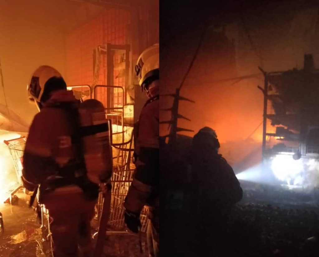 Kilang makanan sejuk beku di Puchong terbakar