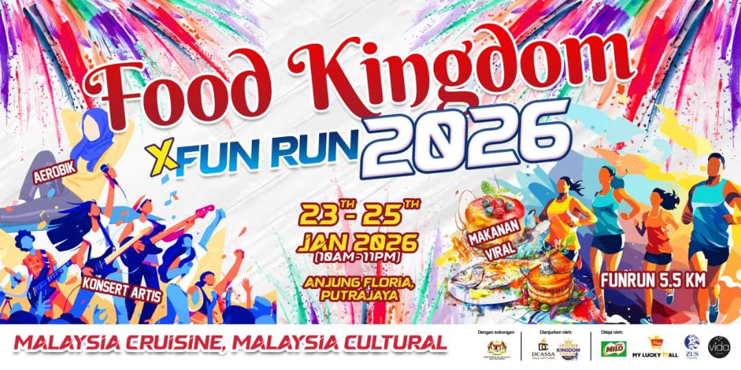 Food Kingdom X Fun Run padat dengan karnival makanan, gaya hidup sihat, hiburan