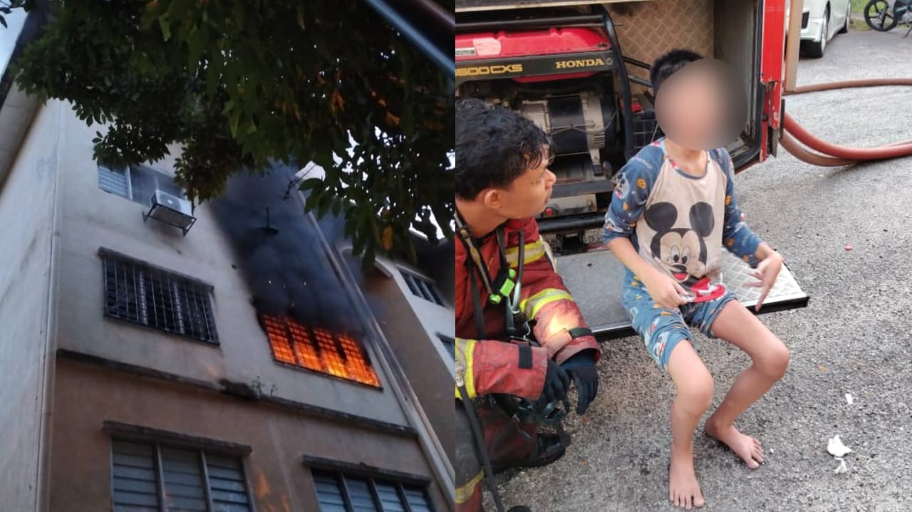 Remaja 13 tahun terselamat, apartmen terbakar 80 peratus