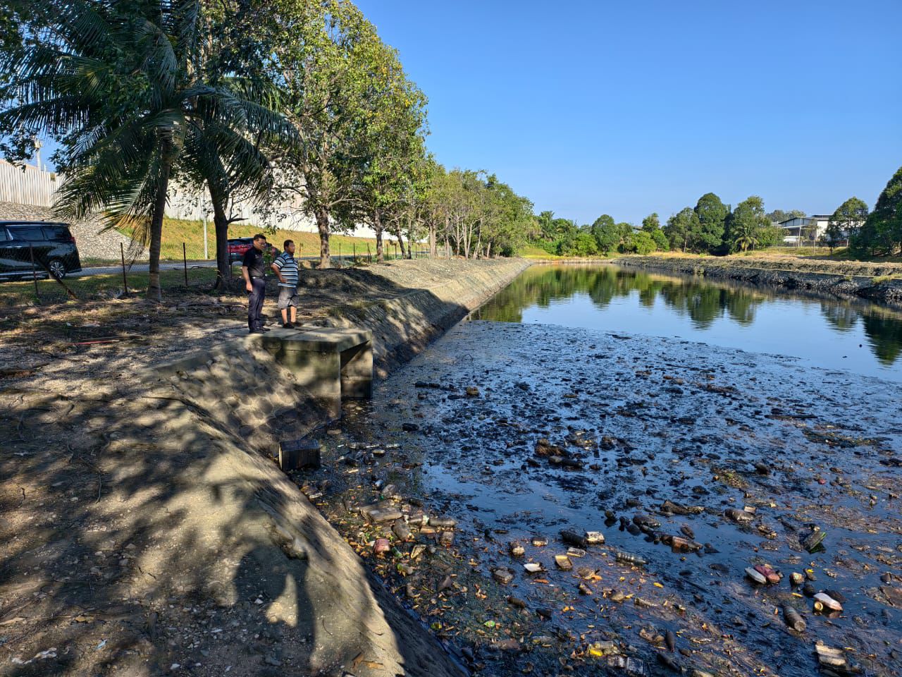 Sungai Bukit Rambai tercemar, hampir 1,000 penduduk terjejas