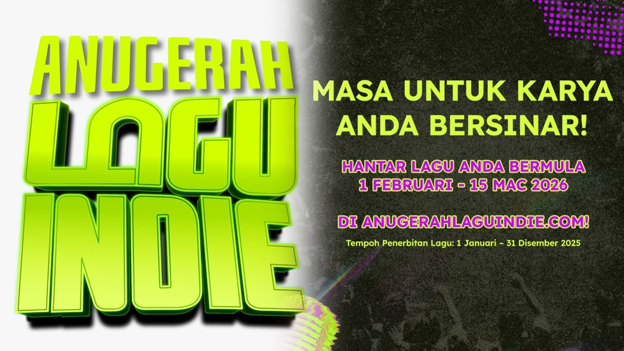 Anugerah Lagu Indie tawar hadiah RM36,000, penyertaan kini dibuka