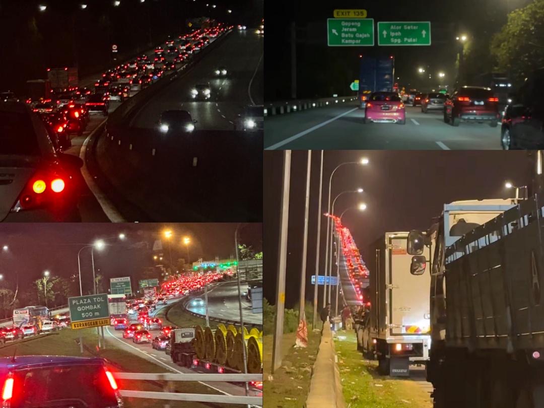 Pukul 3 pagi pun lebuh raya penuh ‘semut merah’ balik raya