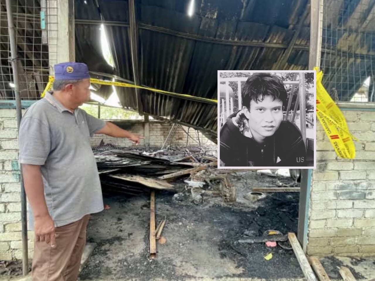 ‘Arwah nak selamatkan motosikal, cuba padam kebakaran tetapi gagal’