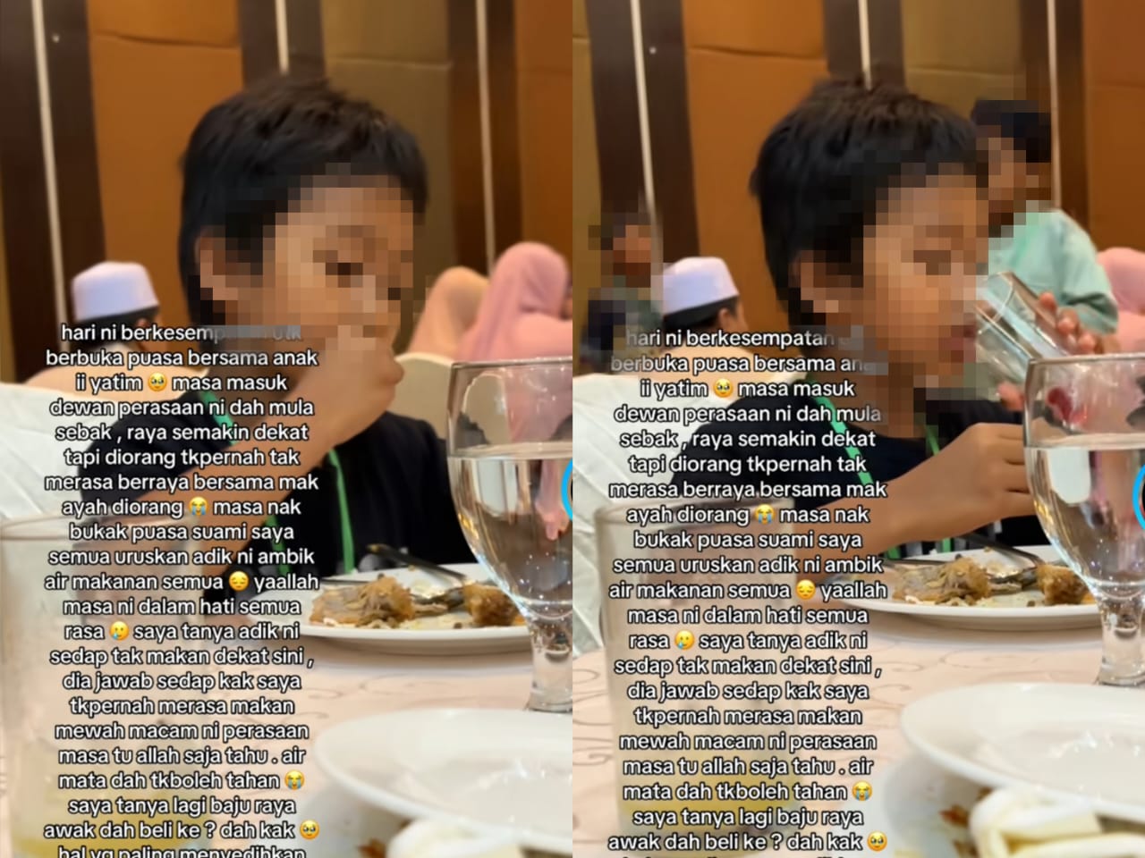 [VIDEO] ‘Saya tak pernah merasa makan mewah macam ni’
