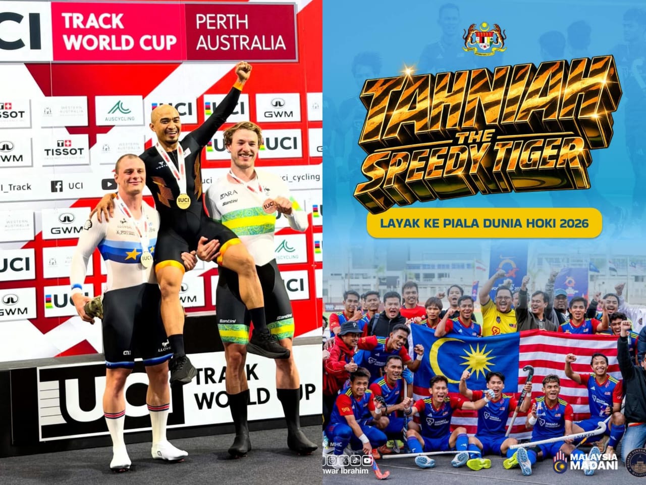 Tahniah The Pocket Rocketman, The Speedy Tigers – PM