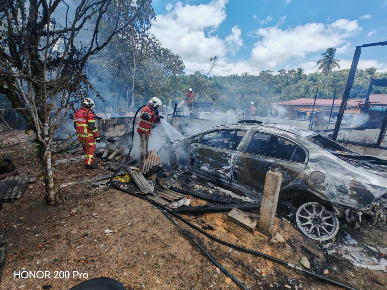 Rumah, kereta dan motosikal hangus di Syawal kedua
