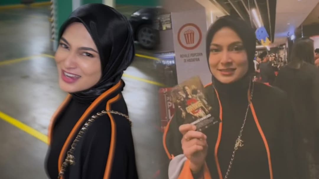 Balik umrah, Reen Rahim kini bertudung?