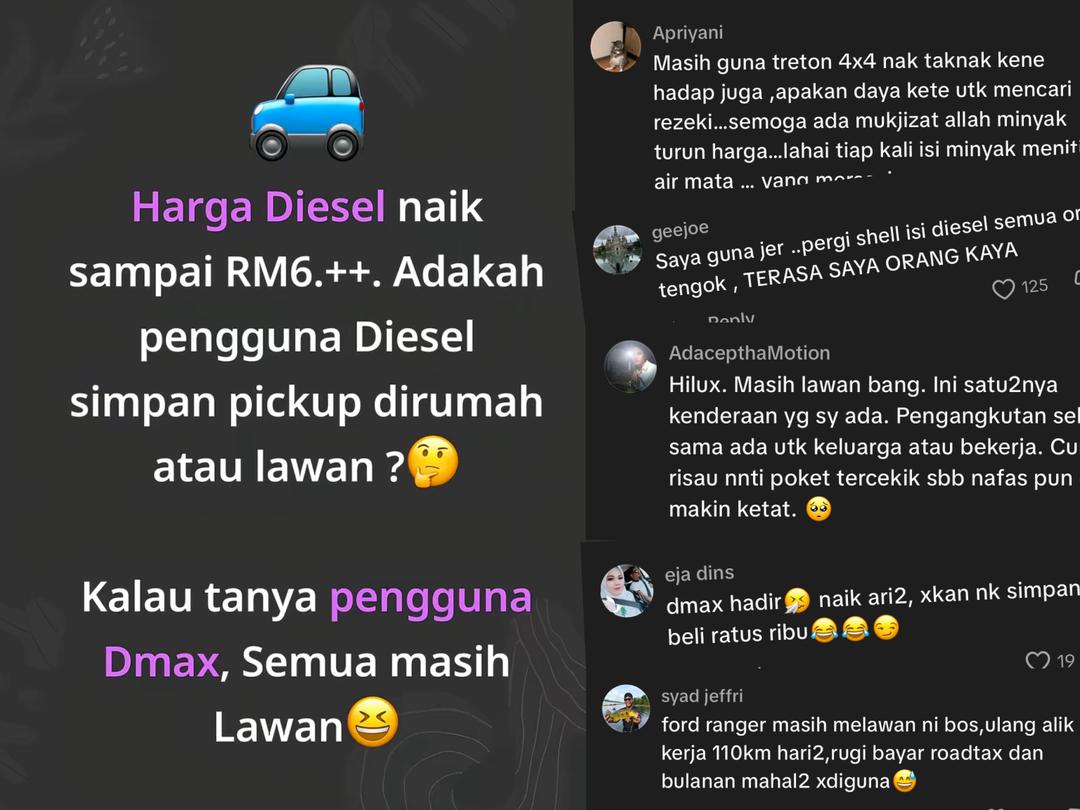 Pengguna pikap masih ‘fighter’, rasa diri orang kaya
