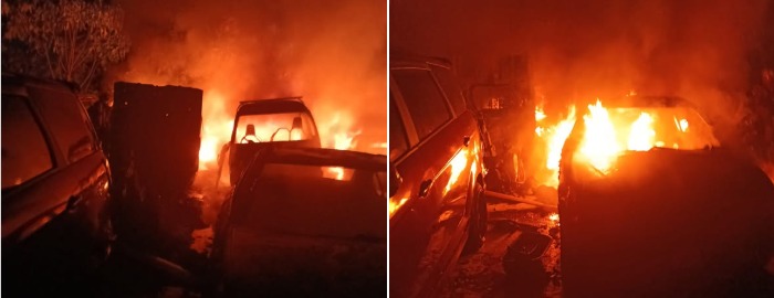 7 kereta ‘half-cut’ hangus di pusat memandu