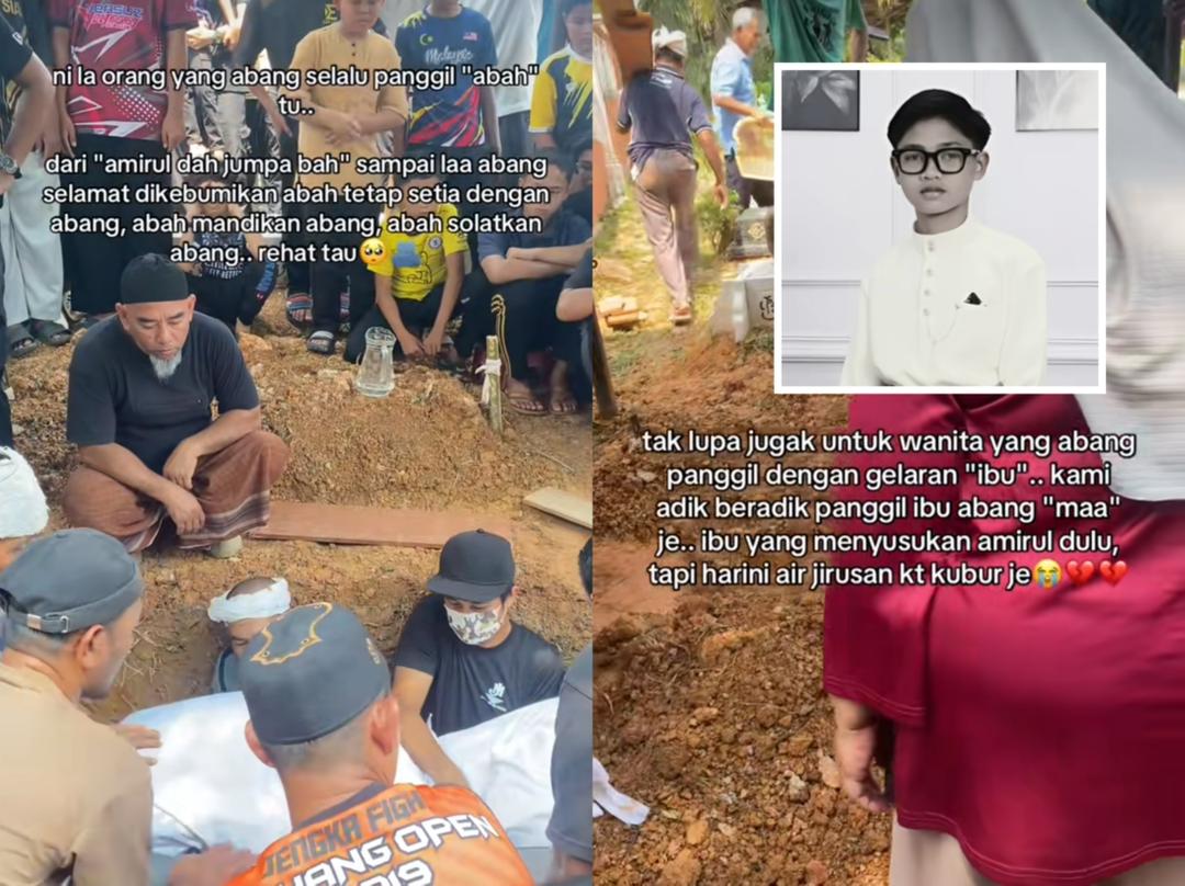 [VIDEO] ‘Terima kasih pinjamkan Amirul Ashraf’, bapa setia hingga ke liang lahad
