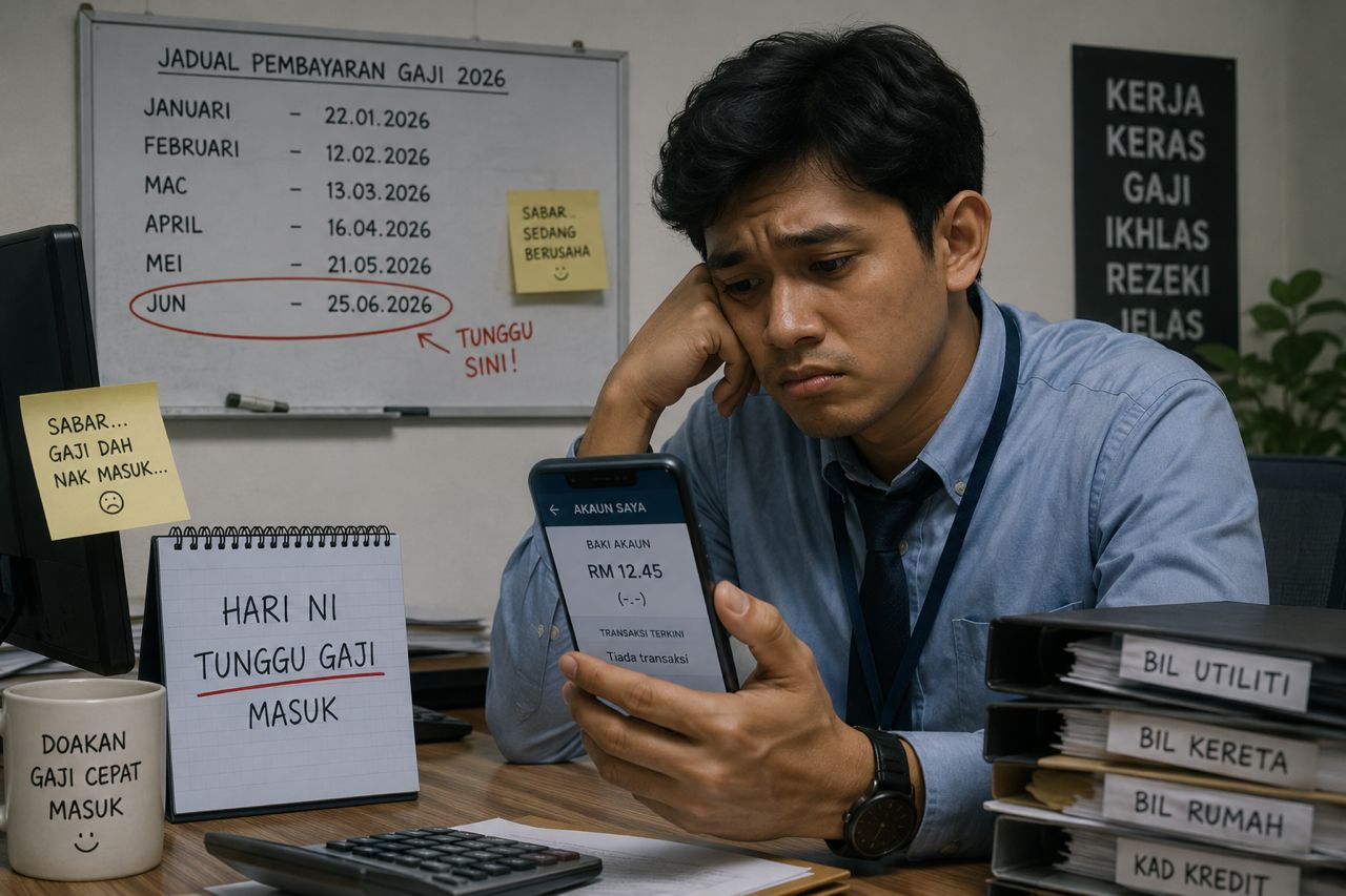 Selepas menunggu 35 hari, gaji bakal muncul Khamis ini