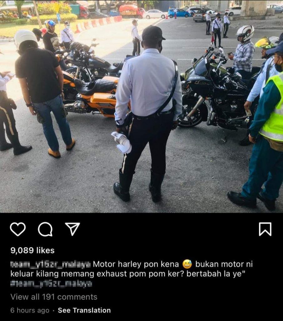 JSPT nafi saman Harley Davidson ekzos bising JSPT nafi saman Harley Davidson ekzos bising