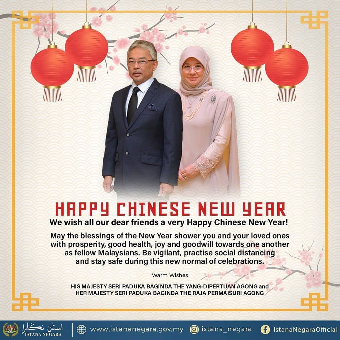 Agong, Permaisuri ucap Selamat Tahun Baru Cina - Kosmo Digital
