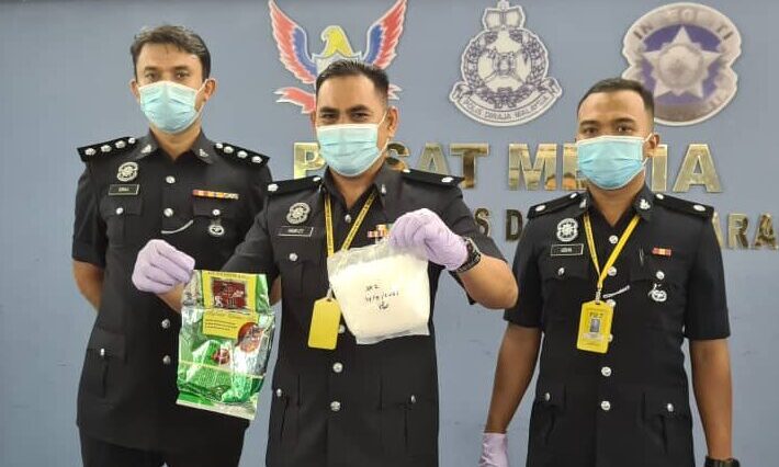 Remaja edar dadah ditahan, rampas syabu bernilai RM84,824 Remaja edar dadah ditahan, rampas syabu bernilai RM84,824