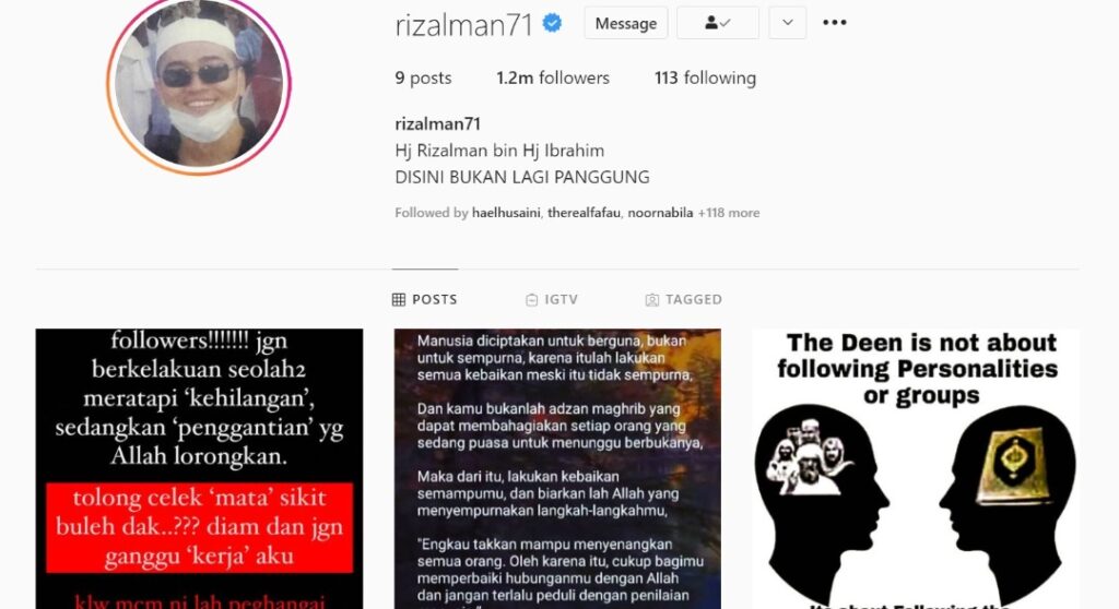 Rizalman Merajuk Padam Ribuan Gambar Dalam Instagram Kosmo Digital