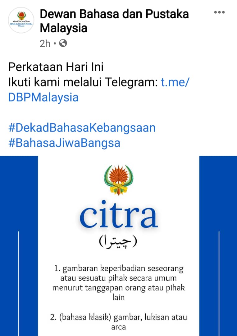 Dalam melayu makna bahasa Ceritera Bahasa: